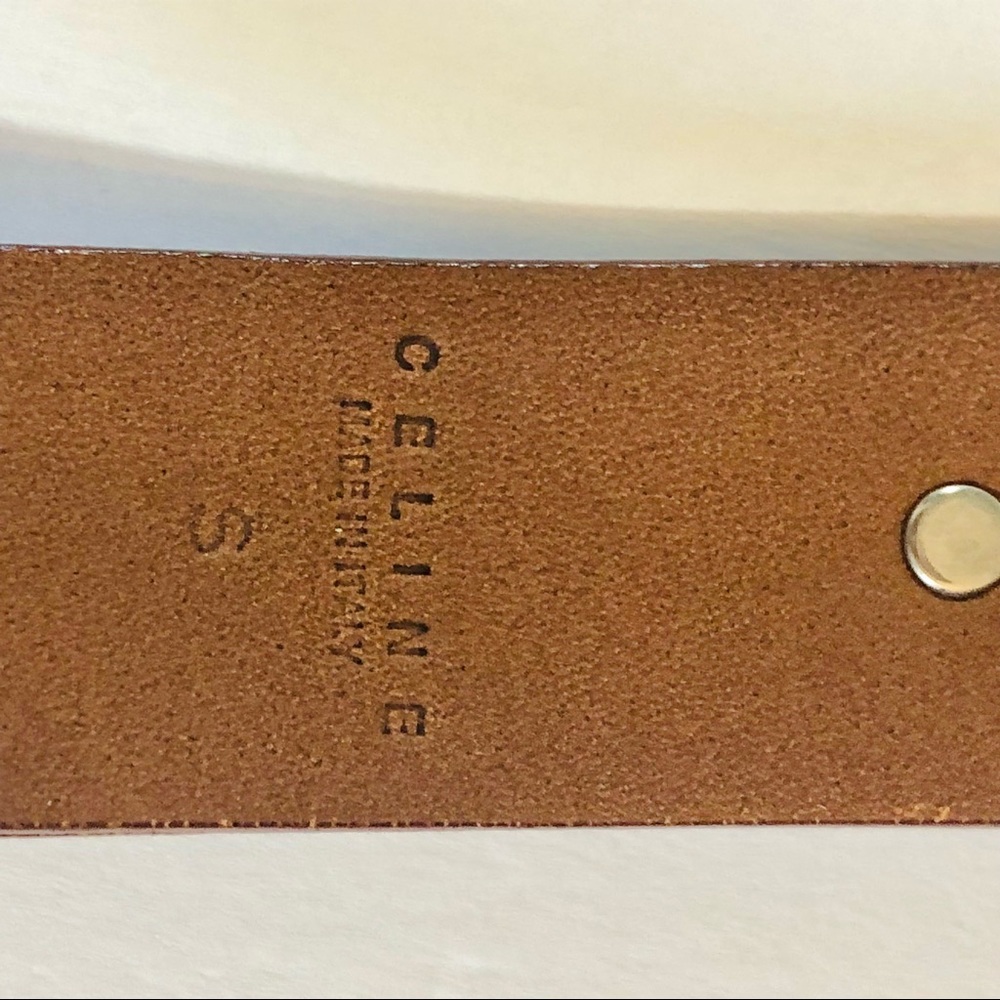 Celine Brown Leather Double Wrap Belt. - Picture 12 of 14